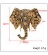 SB259 - Retro Elephant Saree Brooch